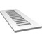 Ekena Millwork Arch Top Surface Mount PVC Gable Vent: Non-Functional, w/ 3-1/2"W x 1"P Standard Frame, 14"W x 34"H GVPAR14X3401SN - alternate 5